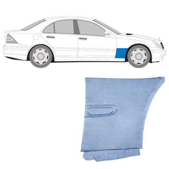 Reparatiepaneel voorspatbord voor Mercedes C-Class W203 2000-2007 / Rechts 16029