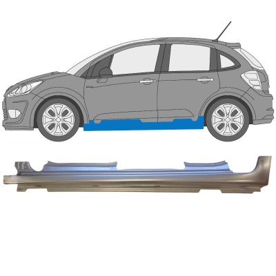 Volledige dorpel voor Citroen C3 2009-2016 / Links 14636