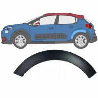 Zijlijst sierlijst achterspatbord voor Citroen C3 2016- / Links 8505