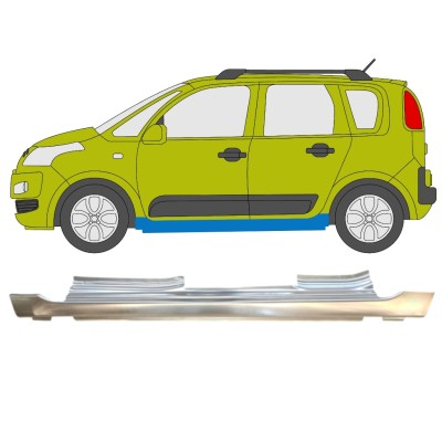 Volledige dorpel voor Citroen C3 Picasso 2008- / Links 14633
