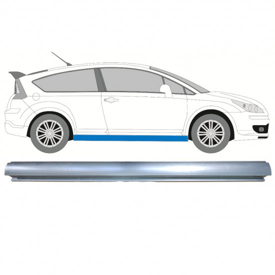 Reparatie dorpel voor Citroen C4 2004-2011 7296