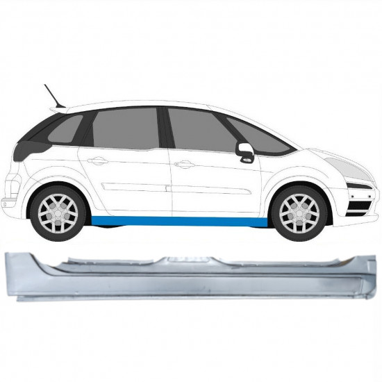 Volledige dorpel voor Citroen C4 Picasso 2006-2013 / Rechts 12867