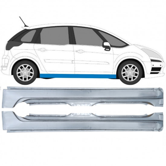 Volledige dorpel voor Citroen C4 Picasso 2006-2013 / Links / Rechts / Links + Rechts / Set 12869