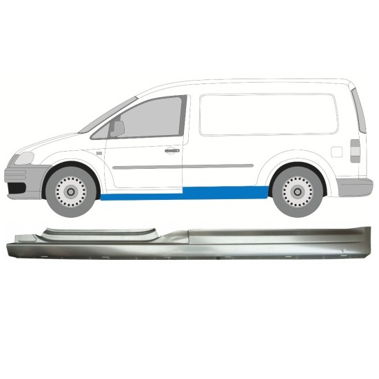 Volledige dorpel voor Volkswagen Caddy 2004-2020 / Links 16027