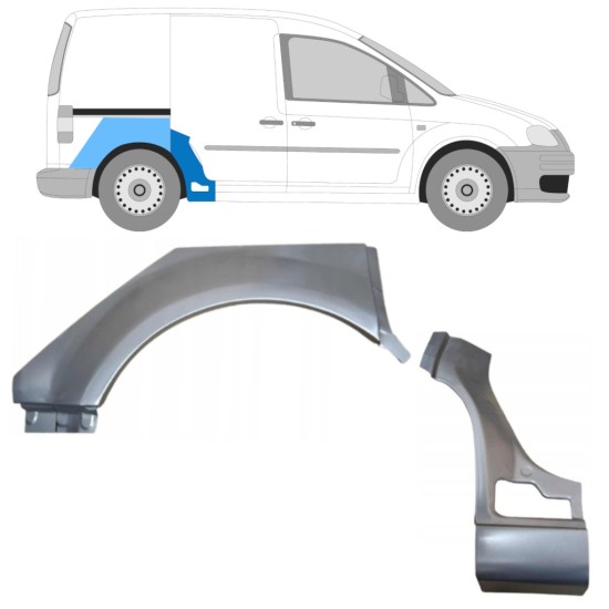 Reparatiepaneel set voor Volkswagen Caddy 2004-2020 / Rechts / 15166