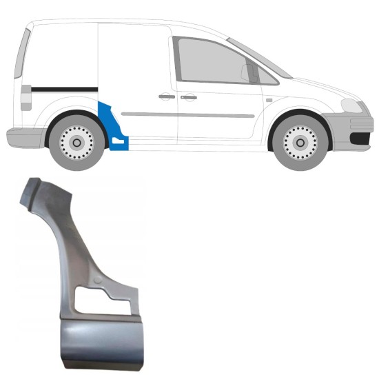Reparatiepaneel achterspatbord voor Volkswagen Caddy 2004-2020 / Rechts 15162