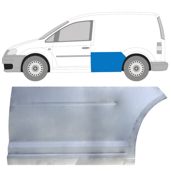 Plaatwerkdeel zijpaneel voor Volkswagen Caddy 2004-2020 / Links 16282