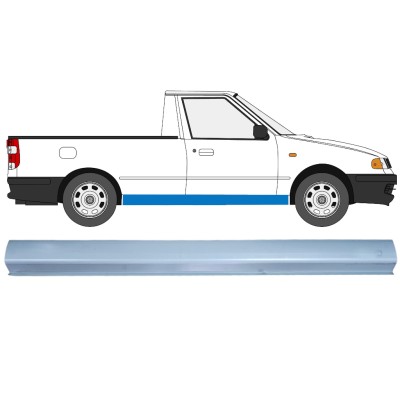 Reparatie dorpel voor Volkswagen Caddy 1995-2004 / Links = Rechts (symmetrisch) / PICKUP 16185