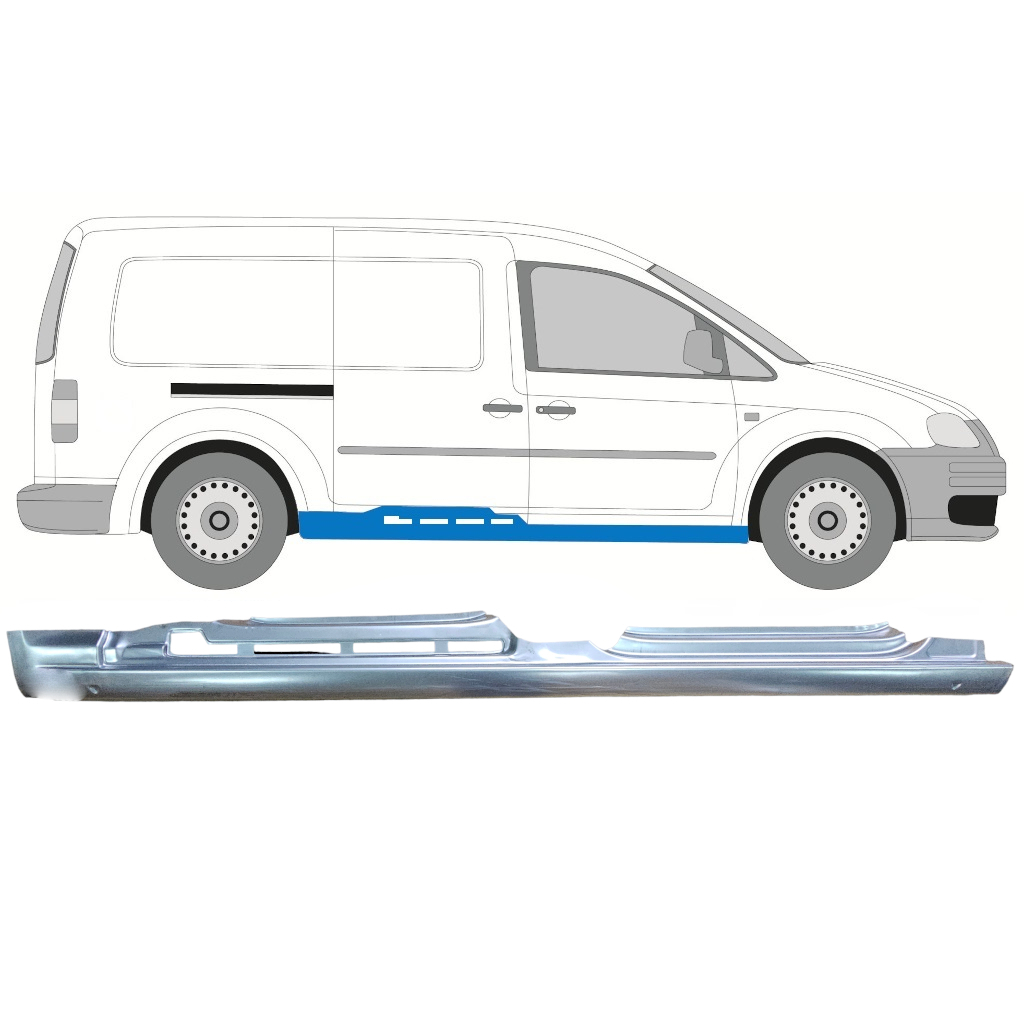 VW CADDY III 2004-2015 MAXI DORPEL REPARATIEPANEEL / RECHTS
