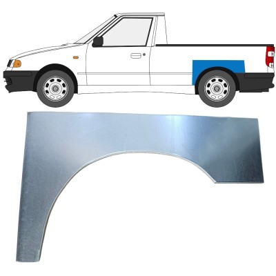 Reparatiepaneel achterspatbord voor Volkswagen Caddy 1995-2004 / Links / PICKUP 16329