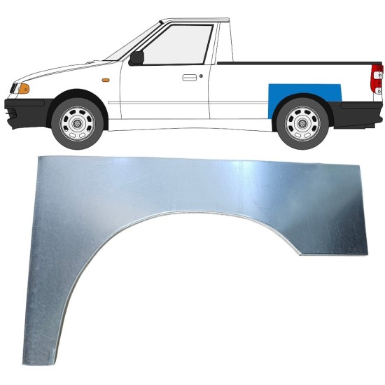 Reparatiepaneel achterspatbord