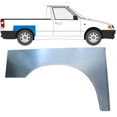 Reparatiepaneel achterspatbord voor Volkswagen Caddy 1995-2004 / Rechts / PICKUP 16328