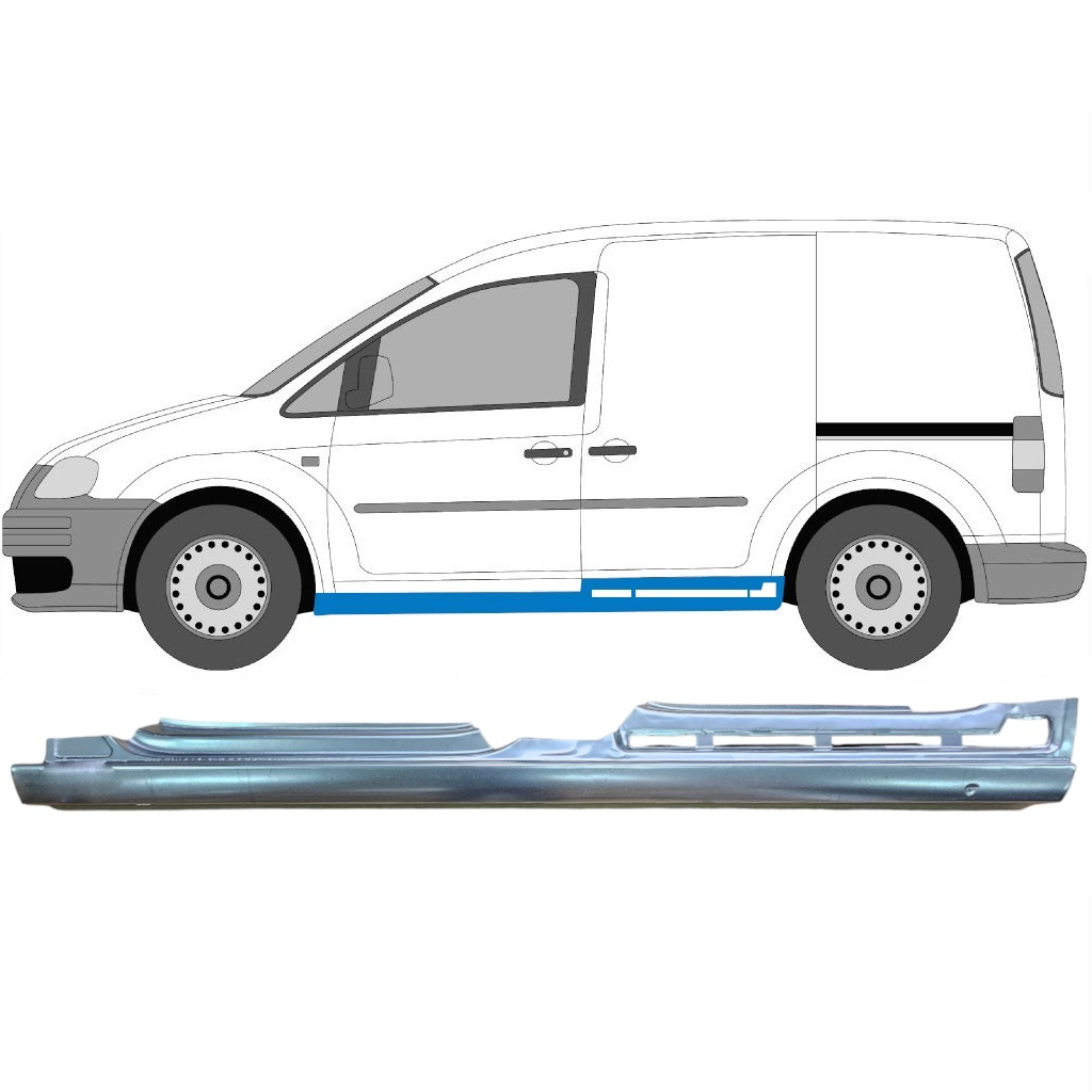 VW CADDY III 2004-2015 4 DEUR DORPEL REPARATIEPANEEL / LINKS
