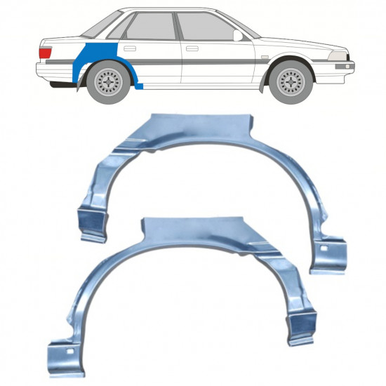 Reparatiepaneel achterspatbord voor Toyota Camry 1986-1991 / Links + Rechts / Set 10996