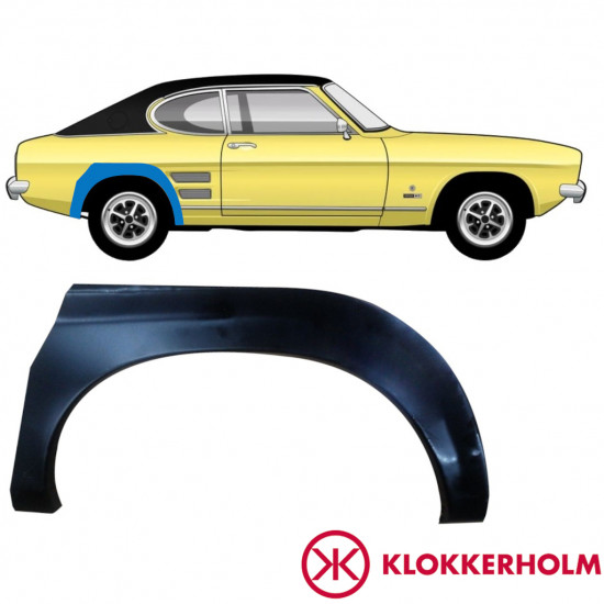 FORD CAPRI 1968-1974 WIELKAST REPARATIE PANEEL / RECHTS