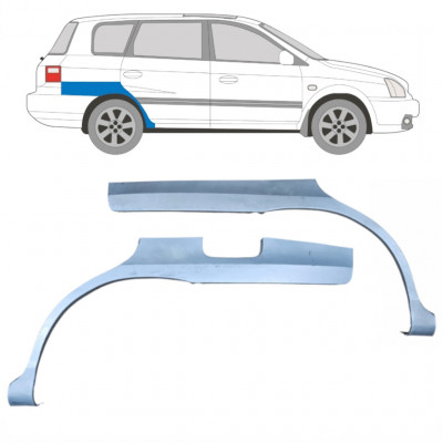 Reparatiepaneel achterspatbord voor Kia Carens 1999-2006 / Links + Rechts / Set 9281