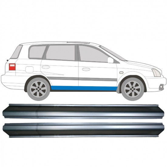 Reparatie dorpel voor Kia Carens 1999-2006 / Set 11353