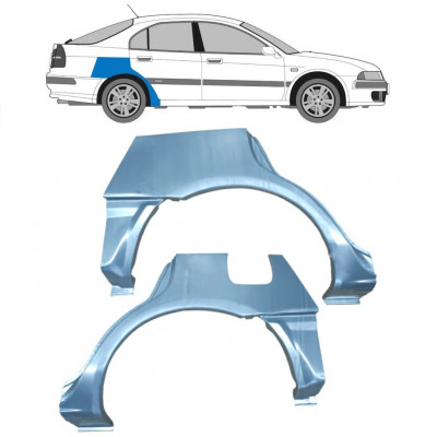 Reparatiepaneel achterspatbord voor Mitsubishi Carisma 1995-2006 / Links + Rechts / Set 9228