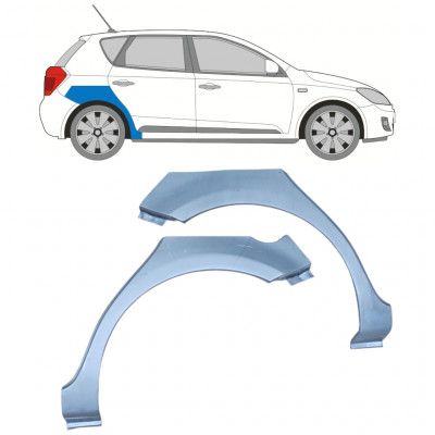 Reparatiepaneel achterspatbord voor Kia Ceed 2006-2012 / Set 11742