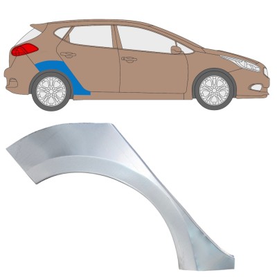Reparatiepaneel achterspatbord voor Kia Ceed 2012-2018 / Rechts 16334