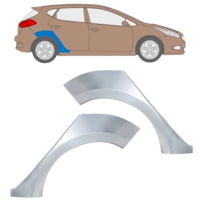 Reparatiepaneel achterspatbord voor Kia Ceed 2012-2018 / Links + Rechts / Set 16336