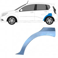 Reparatiepaneel achterspatbord voor Chevrolet Aveo 2003-2008 / Links / HATCHBACK 6435