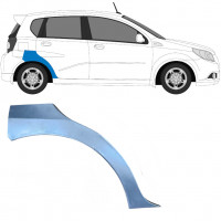 Reparatiepaneel achterspatbord voor Chevrolet Aveo 2003-2008 / Rechts / HATCHBACK 6434