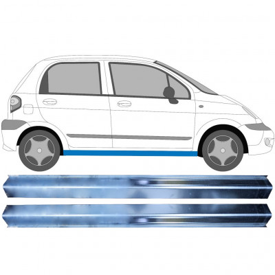 Reparatie dorpel voor Chevrolet Matiz 2001-2005 / Links = Rechts (symmetrisch) / Set 9641