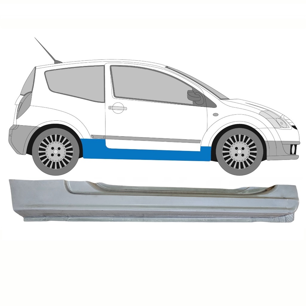 CITROEN C2 2003-2009 DORPEL REPARATIEPANEEL / EENVOUDIGE VERSIE / RECHTS