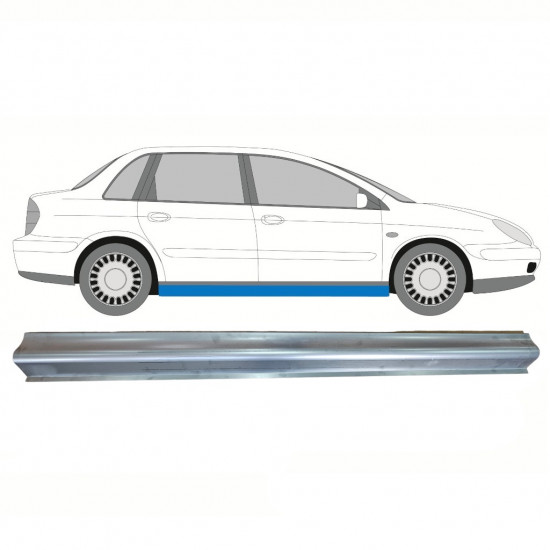 Reparatie dorpel voor Citroen C5 2001-2008 / Rechts 8764