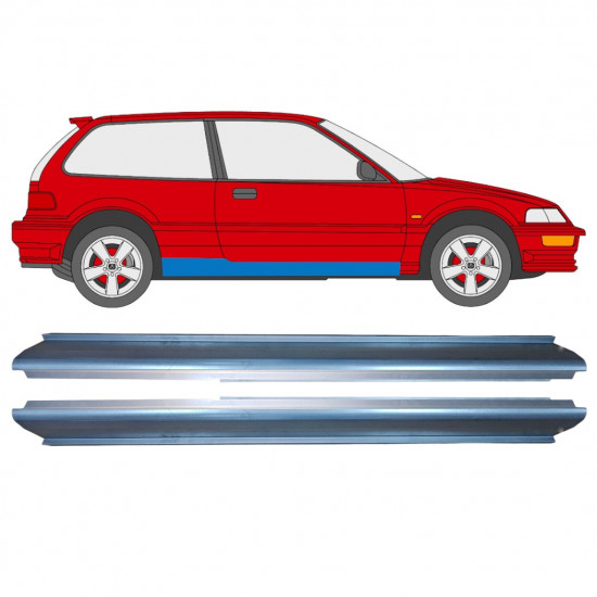 HONDA CIVIC 1987-1991 3 DEUR DORPEL REPARATIEPANEEL / SET