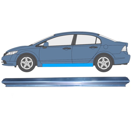 Reparatie dorpel voor Honda Civic 2005-2011 / Links / SEDAN 11007