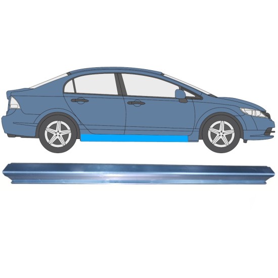 Reparatie dorpel voor Honda Civic 2005-2011 / Rechts / SEDAN 11006