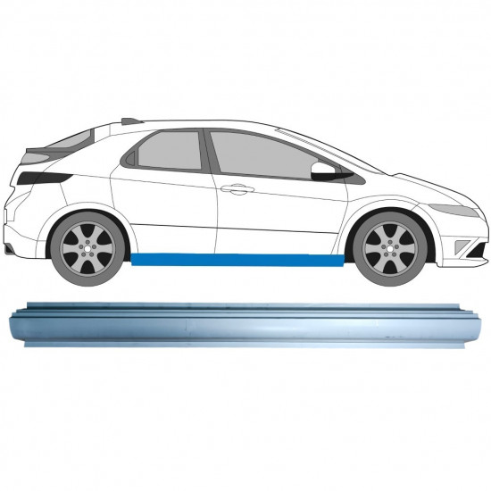 Reparatie dorpel voor Honda Civic 2005-2011 / Links = Rechts (symmetrisch) 12870