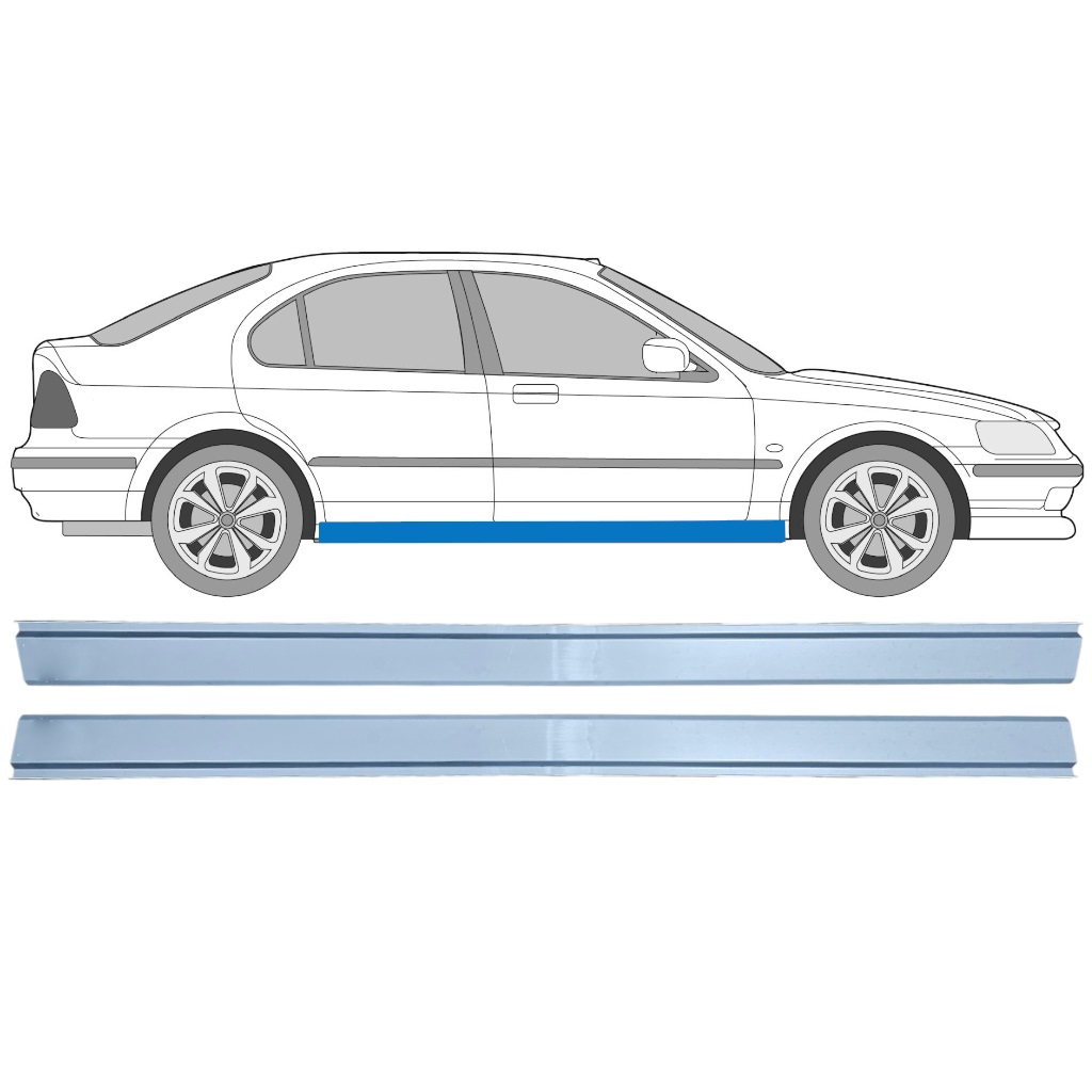 HONDA CIVIC 1995-2001 DORPEL REPARATIEPANEL / RECHTS + LINKS / SET