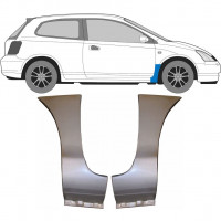 Reparatiepaneel voorspatbord voor Honda Civic 2001-2005 / Links + Rechts / Set 9634