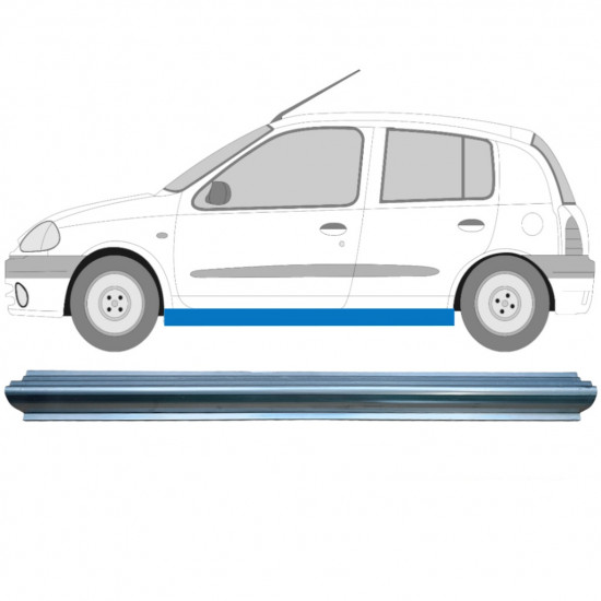 Reparatie dorpel voor Renault Clio 1998-2012 / Links 9343