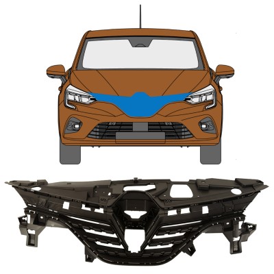 Grill voor Renault Clio V 2019- 16234