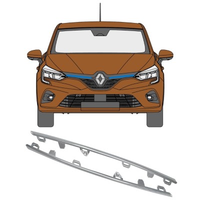 Grill lijst voor Renault Clio V 2019- / Links + Rechts 16236