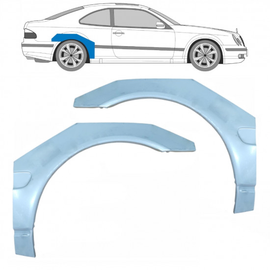 Reparatiepaneel achterspatbord voor Mercedes CLK 1997-2003 / Links + Rechts / Set 9174