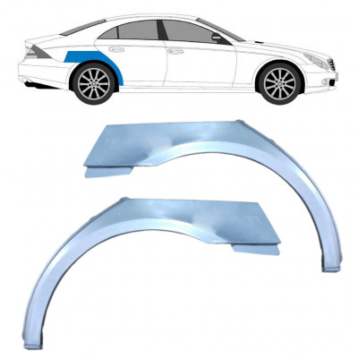 Reparatiepaneel achterspatbord voor Mercedes Cls-class 2004-2011 / Links + Rechts / Set 9297