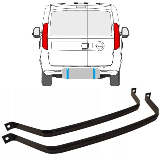 Brandstoftank klemmen voor Opel Combo D 2011-2018 15041