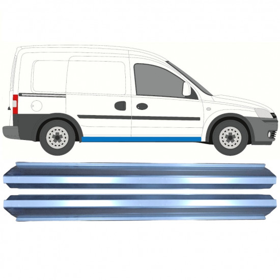 Reparatie dorpel voor Opel Combo 2000-2010 / Links = Rechts (symmetrisch) / Set 10281