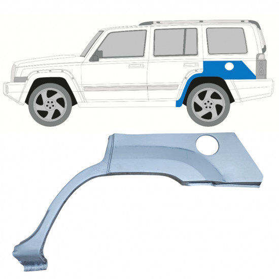 Reparatiepaneel achterspatbord voor Jeep Commander 2005-2010 / Links 11891