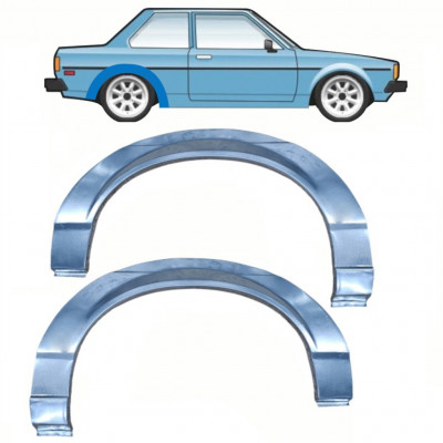 Reparatiepaneel achterspatbord voor Toyota Corolla 1979-1987 / Links + Rechts / Set 10807