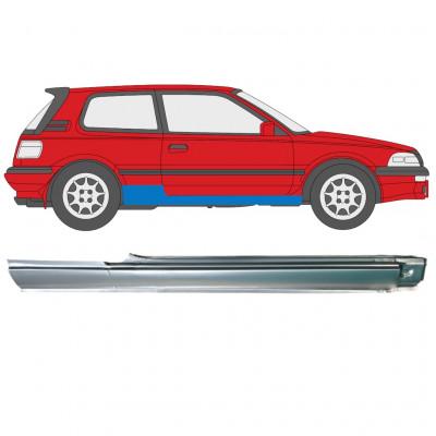 Reparatie dorpel voor Toyota Corolla 1987-1992 / Rechts 7049