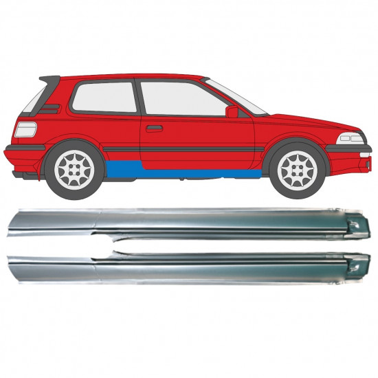 Reparatie dorpel voor Toyota Corolla 1987-1992 / Links + Rechts / Set 9797