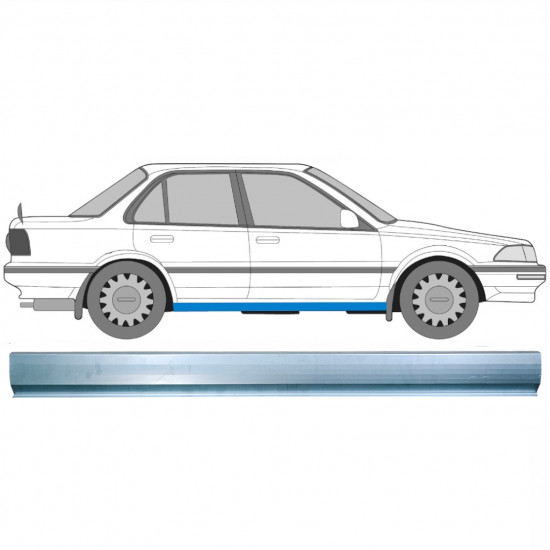 Reparatie dorpel voor Toyota Corolla 1987-1994 / Links = Rechts (symmetrisch) 9358