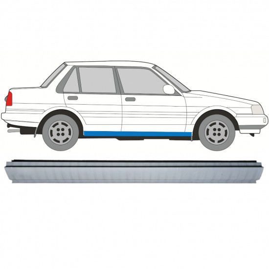 Reparatie dorpel voor Toyota Corolla 1983-1988 / Rechts 7694