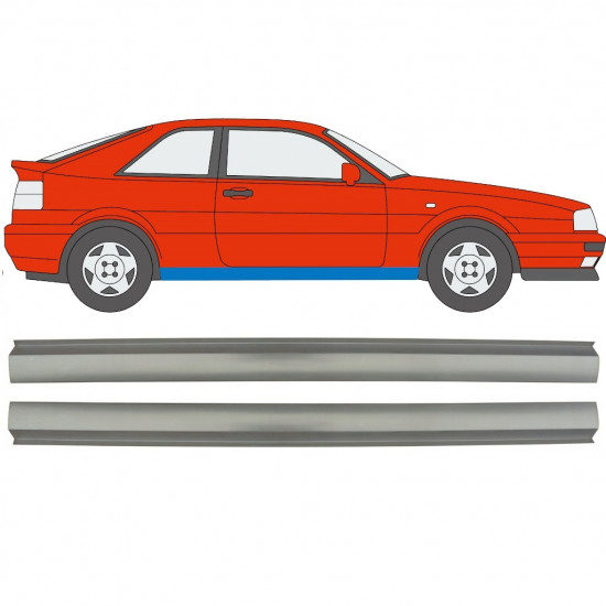 VW CORRADO 1987-1995 DORPEL REPARATIEPANEL / RECHTS + LINKS / SET